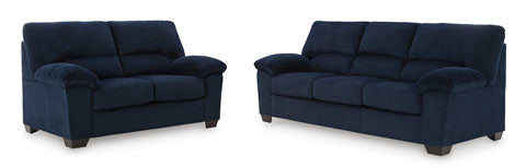 SimpleJoy Sofa & Loveseat - Navy