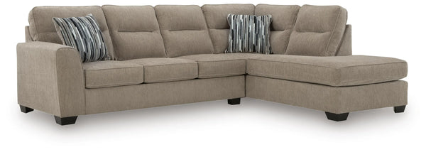 Olten 2-Piece Sectional with RAF Chaise - Mocha