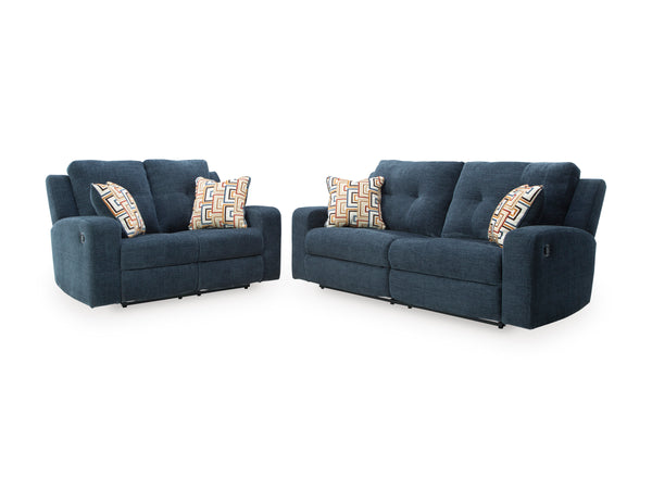 Danum Reclining Sofa and Loveseat - Ink
