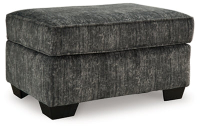 Lonoke Ottoman - Gunmetal