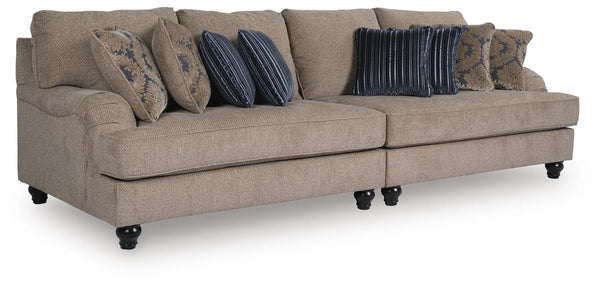 Tight-Rope 2-Piece Sectional - Pewter