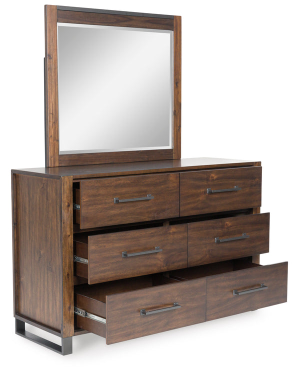 Zumbado Dresser and Mirror - Brown