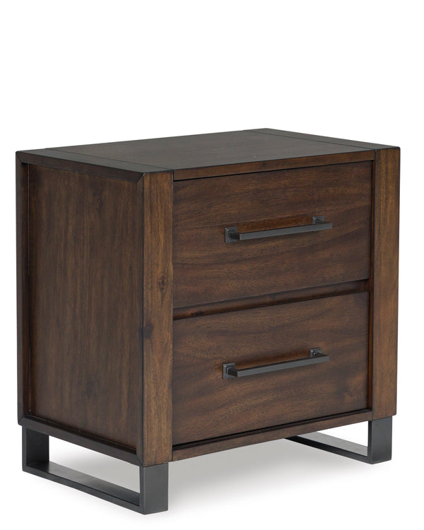 Zumbado Two Drawer Night Stand - Brown