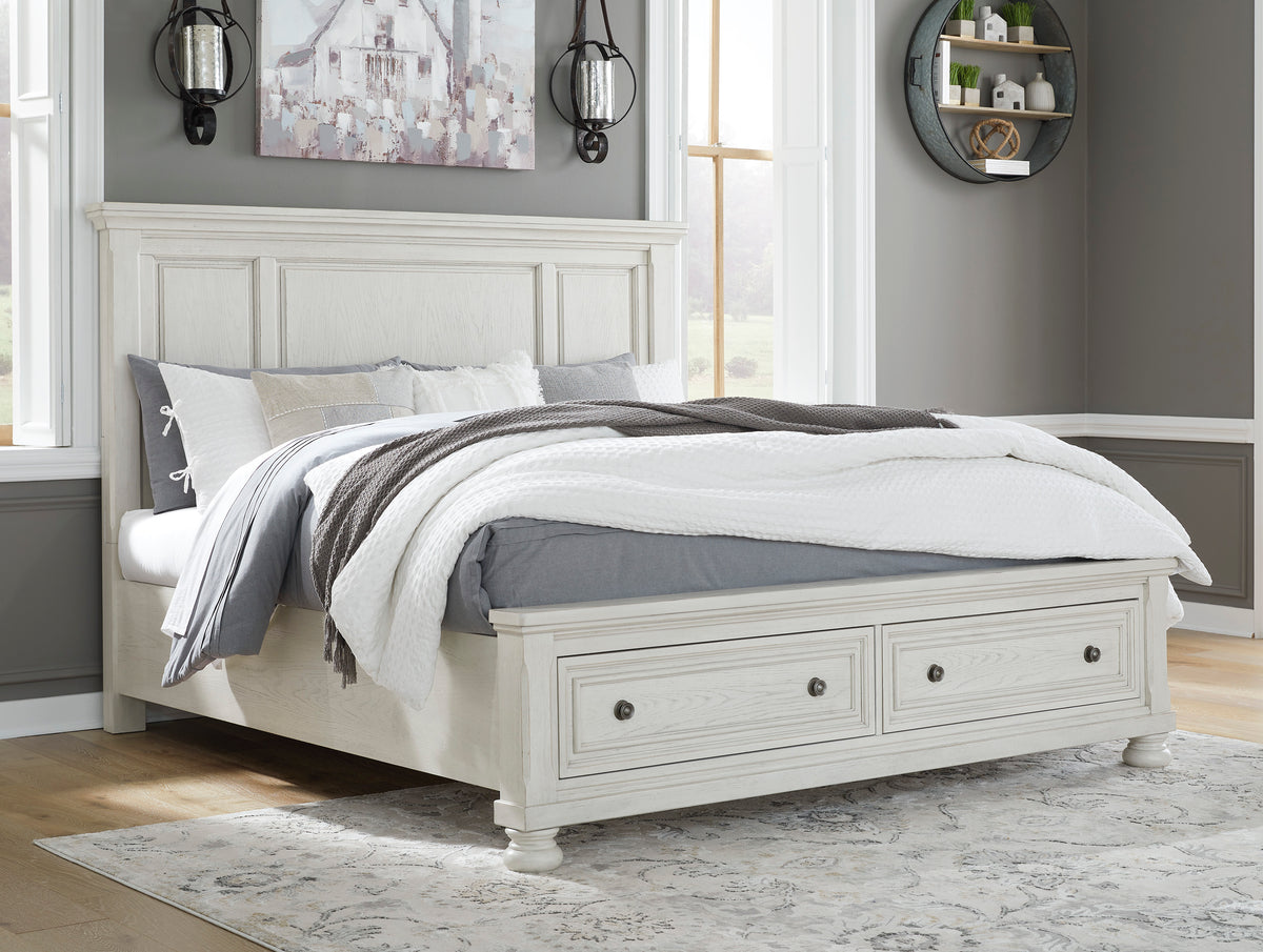 Robbinsdale Queen Sleigh Bed with Storage – Ashley Homestore