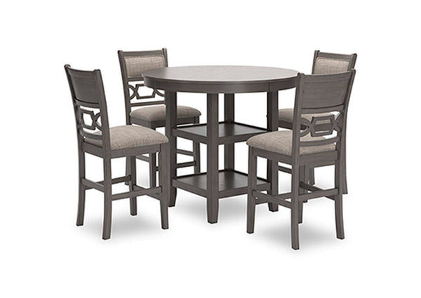 Wrenning Counter Height Dining Table and 4 Barstools (Set of 5)