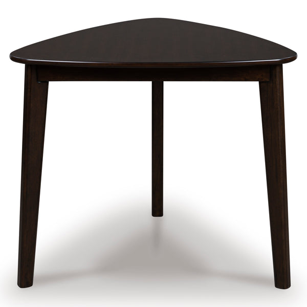 Dantenton Triangle Dining Room Table - Merlot