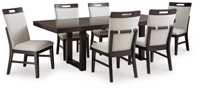 Neymorton Dining Table and 6 Chairs (Set of 7)