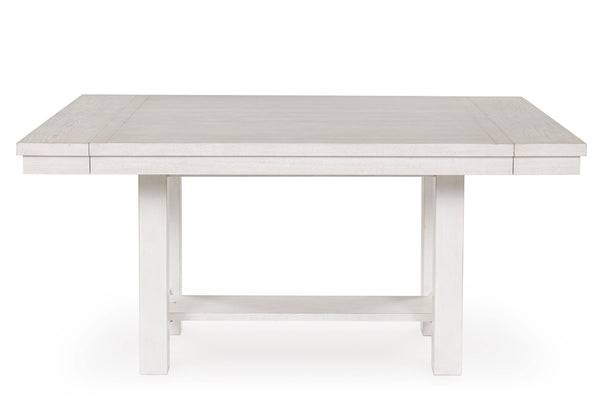 white dining table