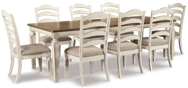 Realyn Dining Table with 8 Chairs