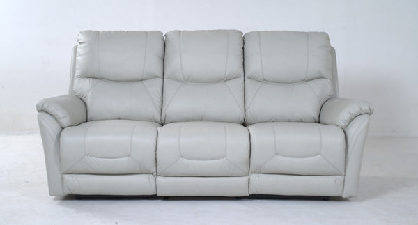 Dellington Power Recliner 3 Seater Sofa With Adjustable Headrest - Coconut