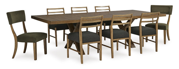 Steenlage Rect Dining Room Ext Table & Chairs (Set of 9)