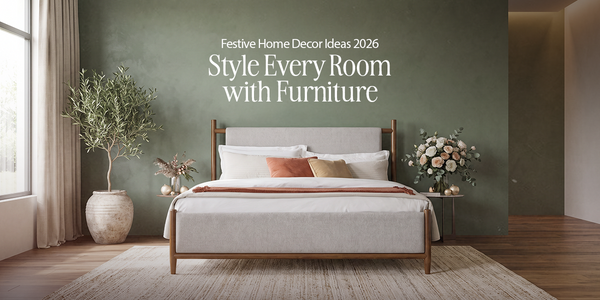 Festive home decor ideas for 2026 featuring stylish furniture and festive accents for a warm, inviting home.