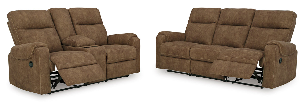 Edenwold 3 Seater Recliner Sofa and 2 Seater Loveseat with Console - image 3