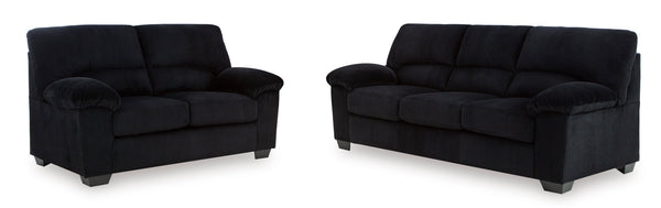 SimpleJoy Sofa & Loveseat - Onyx