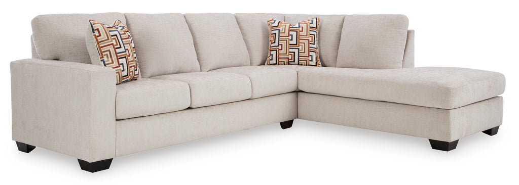 Aviemore 2-Piece Sectional with RAF Chaise - Stone