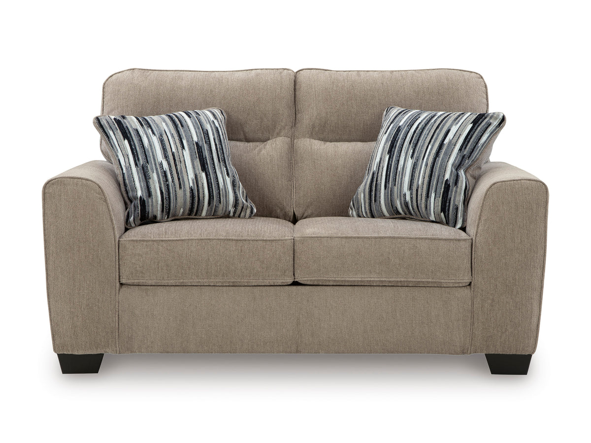 Olten Sofa and Loveseat - Mocha - image 4