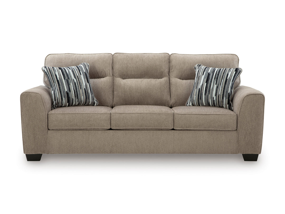 Olten Sofa and Loveseat - Mocha - image 3
