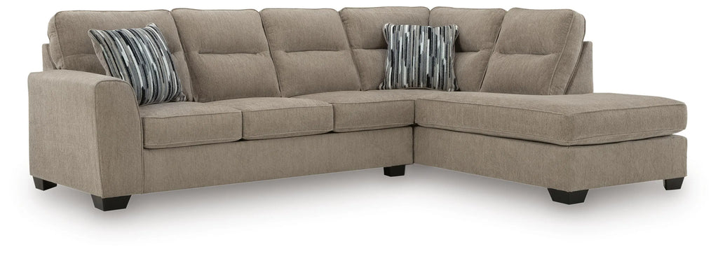 Olten 2-Piece Sectional with RAF Chaise - Mocha