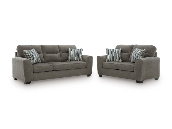 Olten Sofa and Loveseat - Graphite
