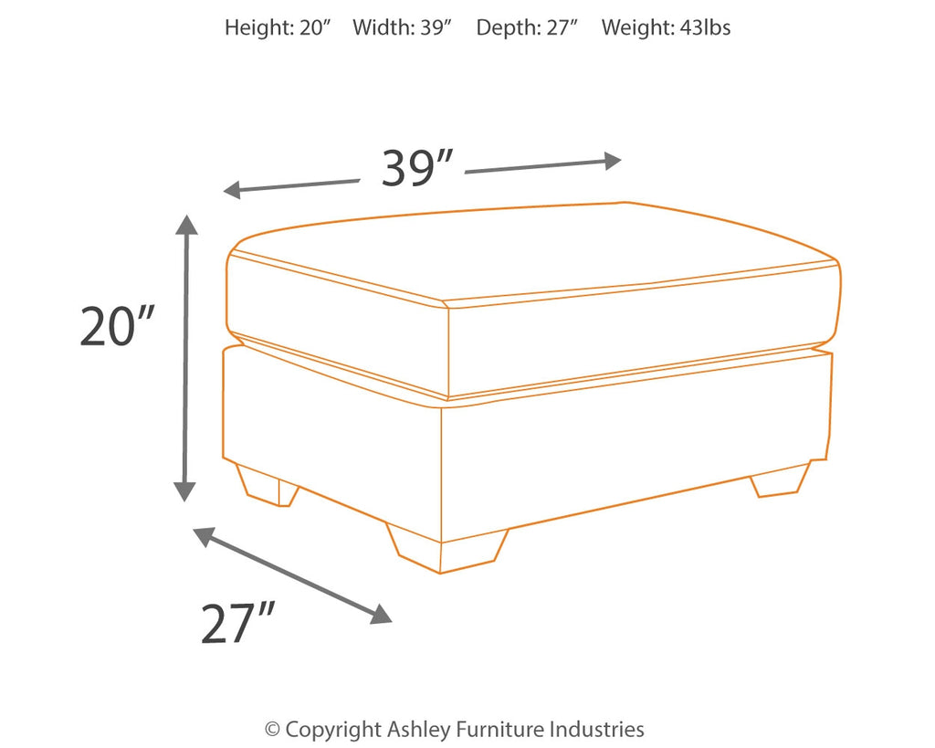 PANTOMINE OVERSIZED OTTOMAN