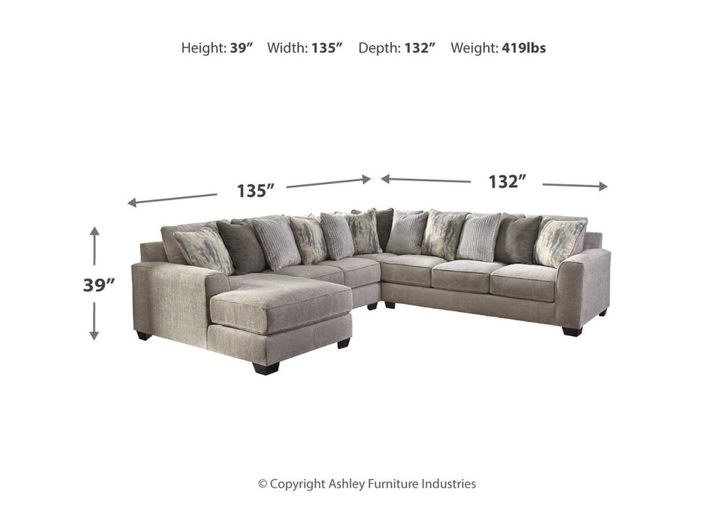 Ardsley 4-Piece Sectional with Chaise