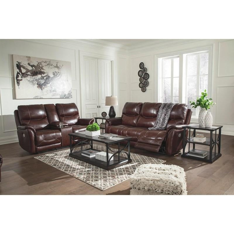 Dellington Power Recliner Sofa And Loveseat(Console) With Adjustable Headrest