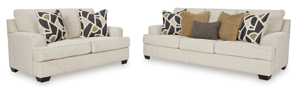 Heartcort Sofa and Loveseat - Quartz