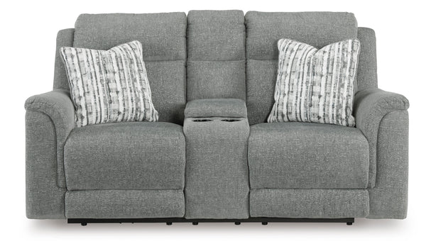 grey loveseat