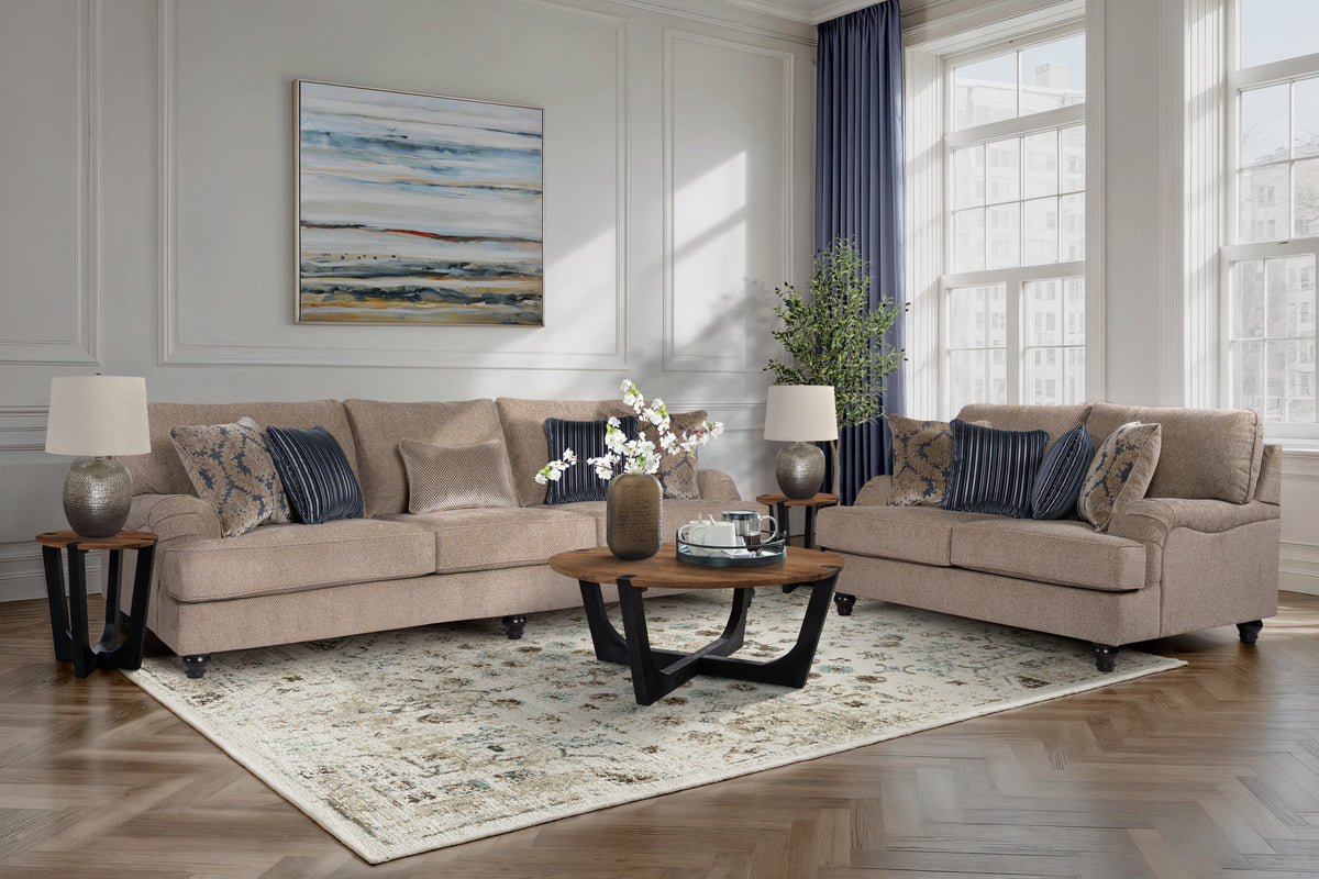 Tight-Rope Sofa and Loveseat - Pewter - image 2