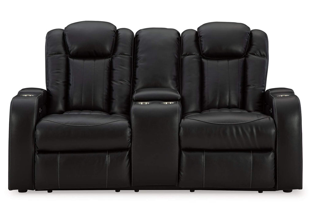 Caveman Den Power Reclining Loveseat With Console