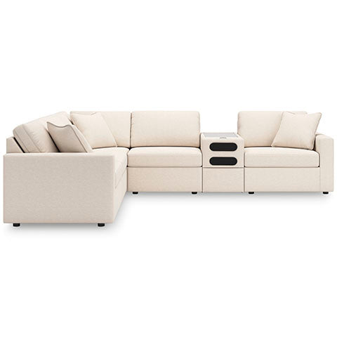 Modmax 6-Piece Sectional with Audio Console - Oyster