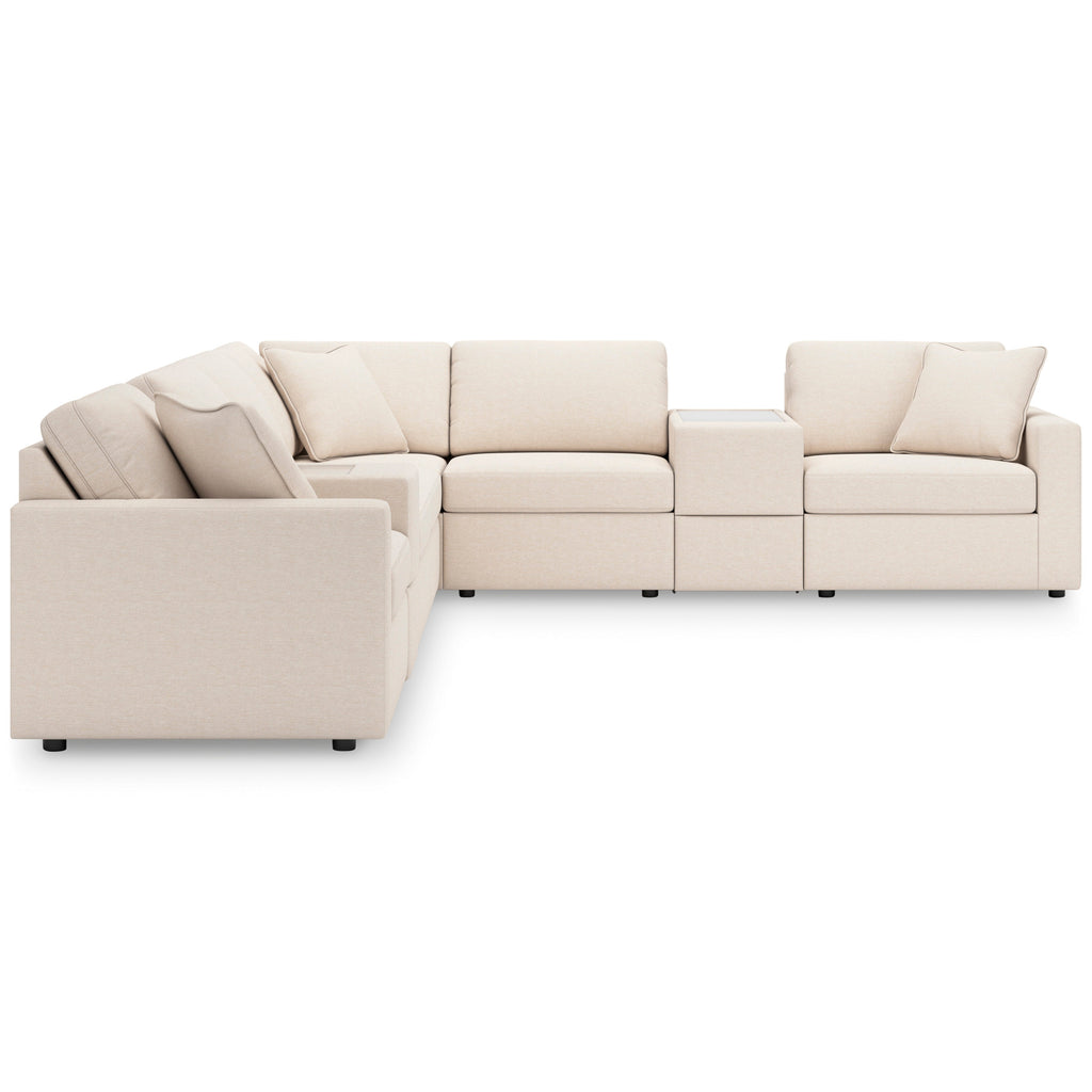 Modmax 8-Piece Sectional with Storage Consoles - Oyster