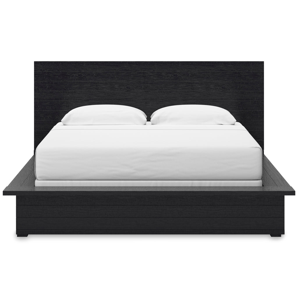 Londer King Panel Bed - Black