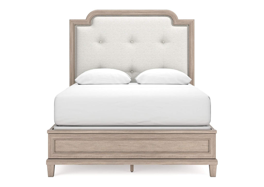 Jorlaina Queen Upholstered Panel Bed