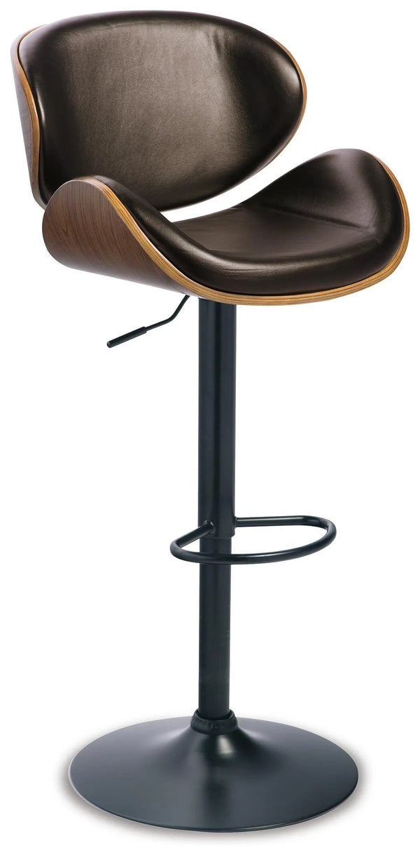 Bellatier Adjustable Height Bar Stool - Brown