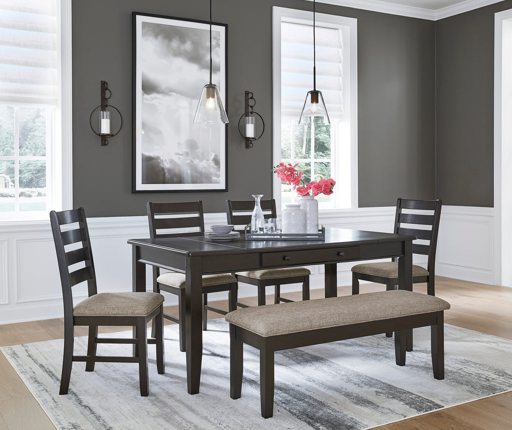 Ambenrock Dining Table And Chairs (Set of 6)