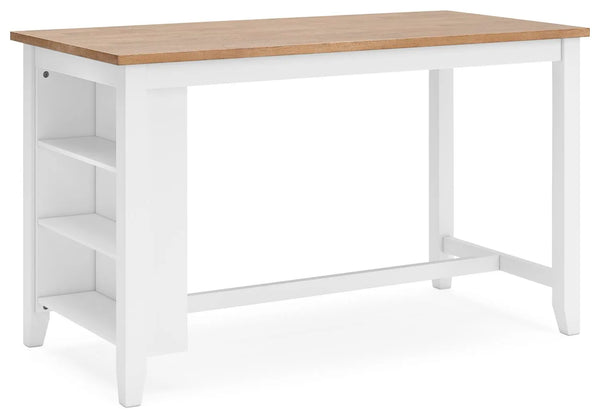 Gesthaven Counter Height Dining Table - Natural/White