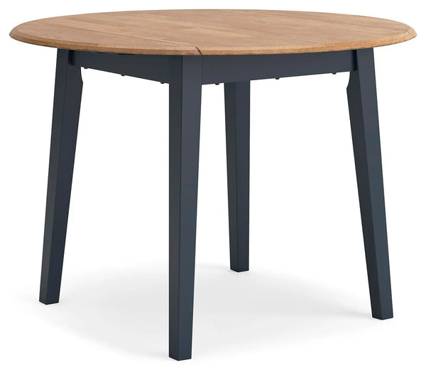 Gesthaven Dining Drop Leaf Table - Natural/Blue