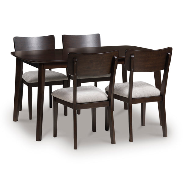 Dantenton Dining Table & 4 Chairs (Set of 5)