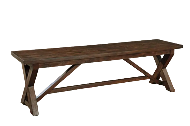 Windville Large Dining Bench - Dark Brown