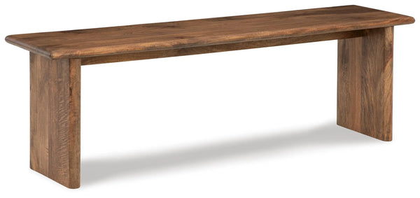 Isanti Dining Bench - Light Brown