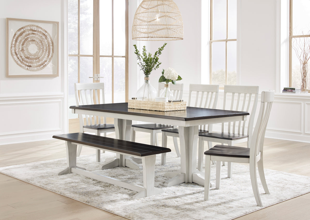 Darborn Dining Table & Chairs & Bench ( Set of 7 ) – Ashley Homestore ...