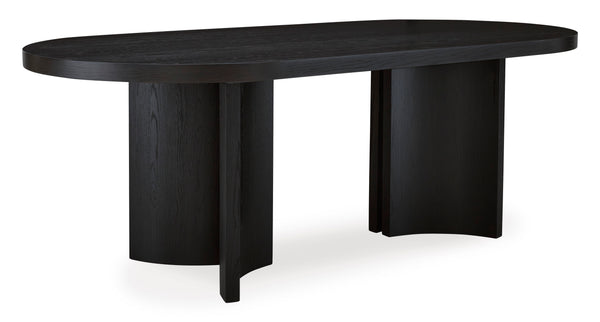 oval dining table