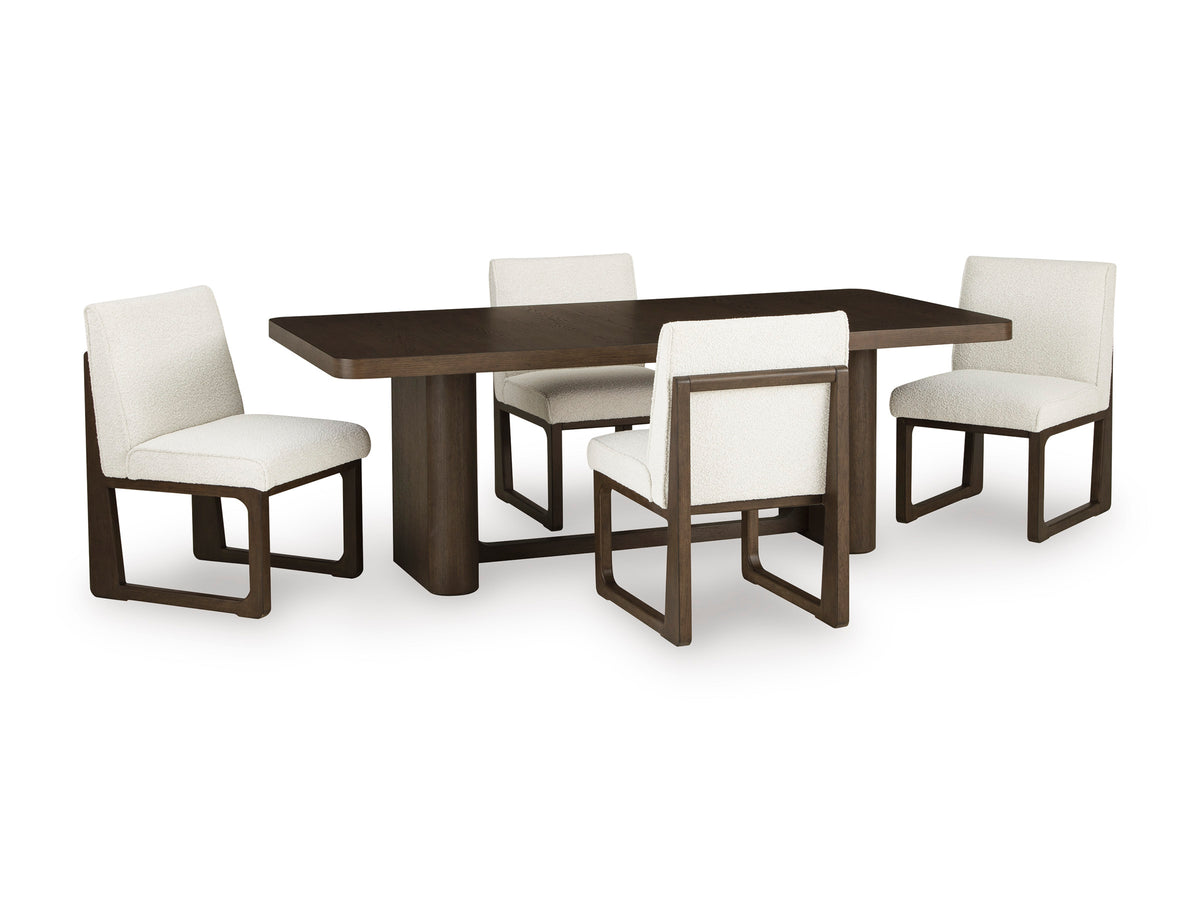 Darimore Dining Table and 4 Chairs - Burnished Brown (Set of 5) - image 1