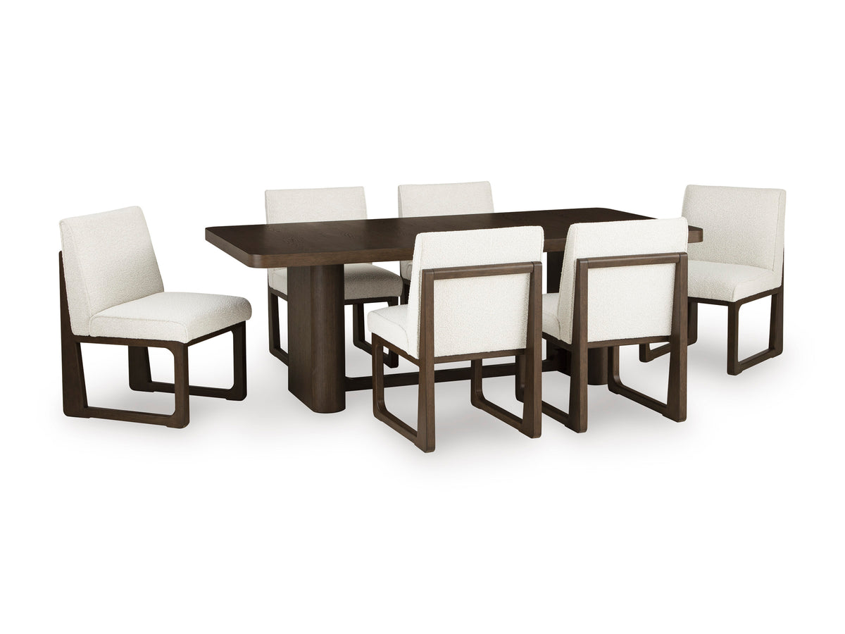 Darimore Dining Table and 6 Chairs - Burnished Brown (Set of 7) - image 1