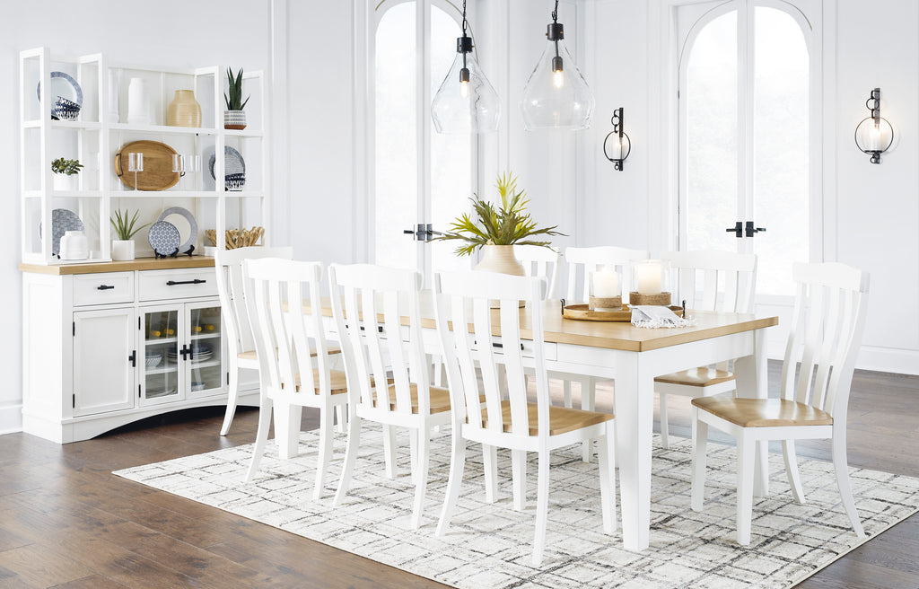 Ashbryn Dining Table & Chairs ( Set of 9 )