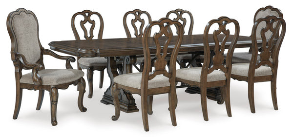 Maylee Dining Extension Table And Chairs ( Set of 9 )