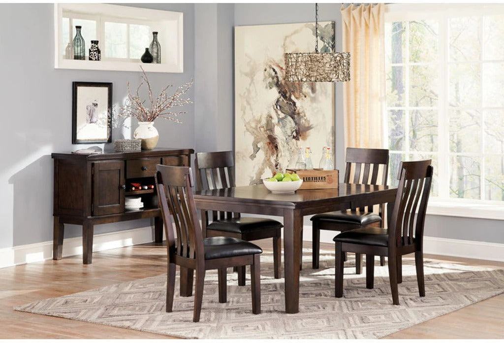 HADIGGAN RECT DINING ROOM EXT TABLE AND CHAIR'S(SET OF 5)