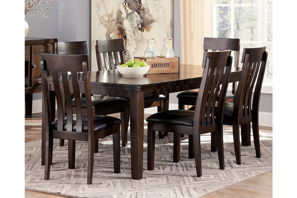 HADIGGAN RECT DINING ROOM EXT TABLE AND CHAIR'S(SET OF 7)