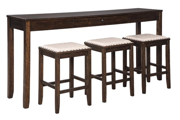 Rokane Counter Height Dining Table and Bar Stools (Set of 4)